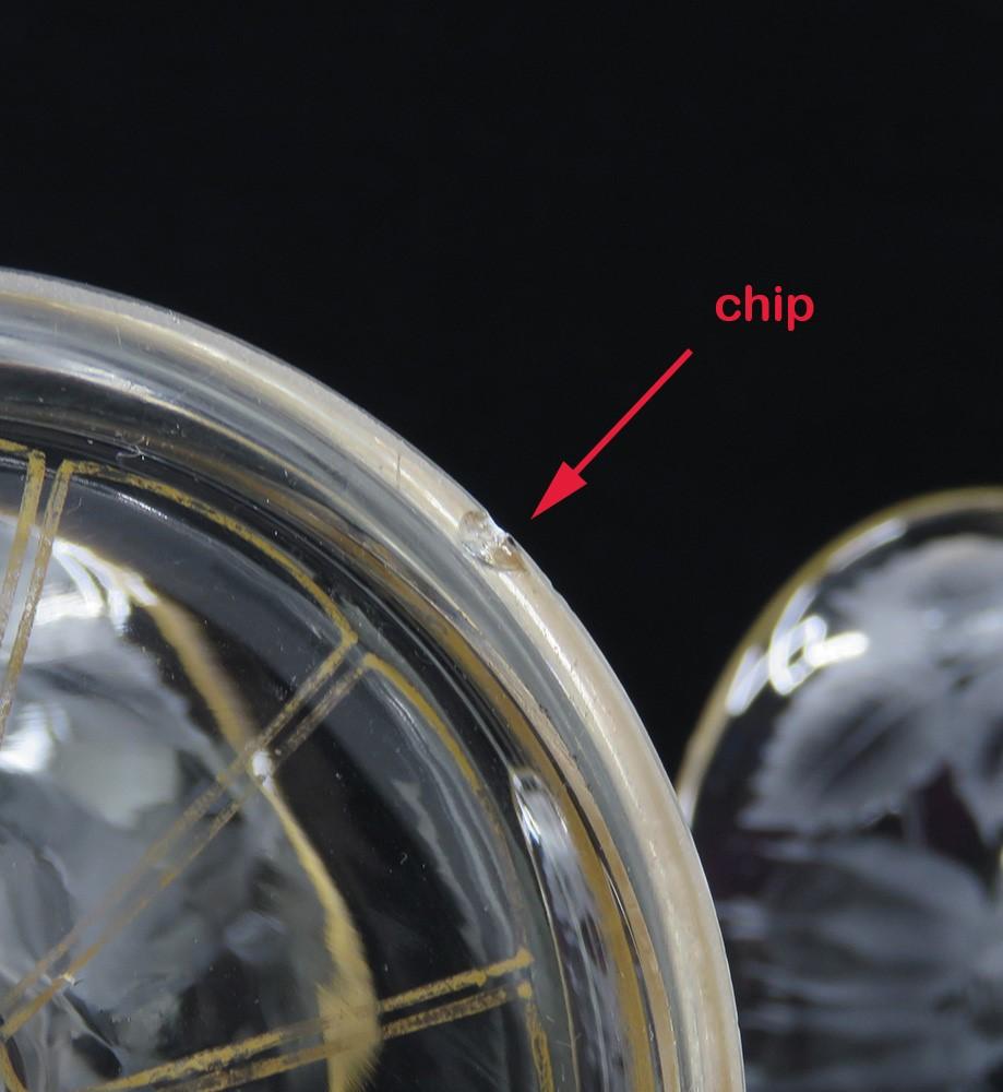 Charming Pair Antique mid/late 1800s Cut Glass Gilt Floral Vases Rose Design