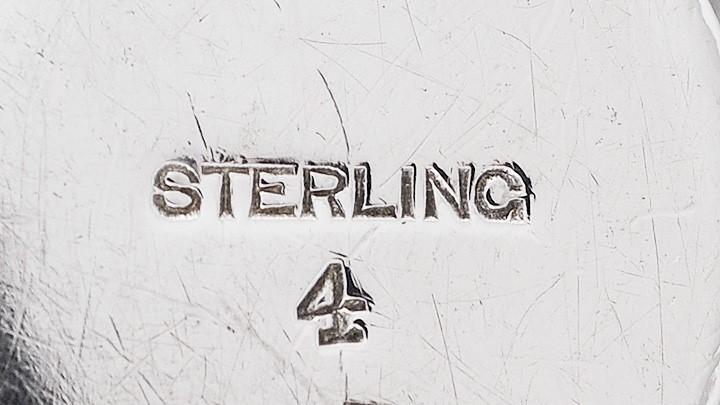 Antique 1903 Gorham Sterling Silver Covered Serving Dish Shell Scroll Motif