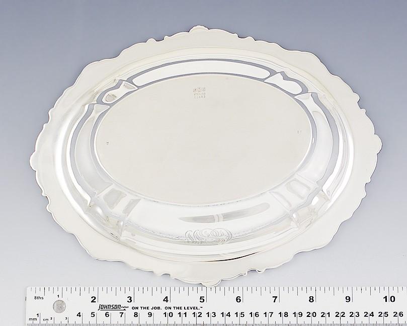 Antique 1903 Gorham Sterling Silver Covered Serving Dish Shell Scroll Motif