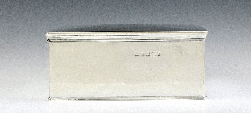 1815 Heavy Georgian English Sterling Silver Box Nice Crest & Motto 'Frappe Fort'