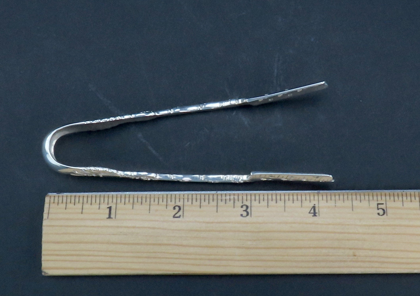 Rare Whiting Sterling Silver Radiant Pat. Asparagus Serving Tongs