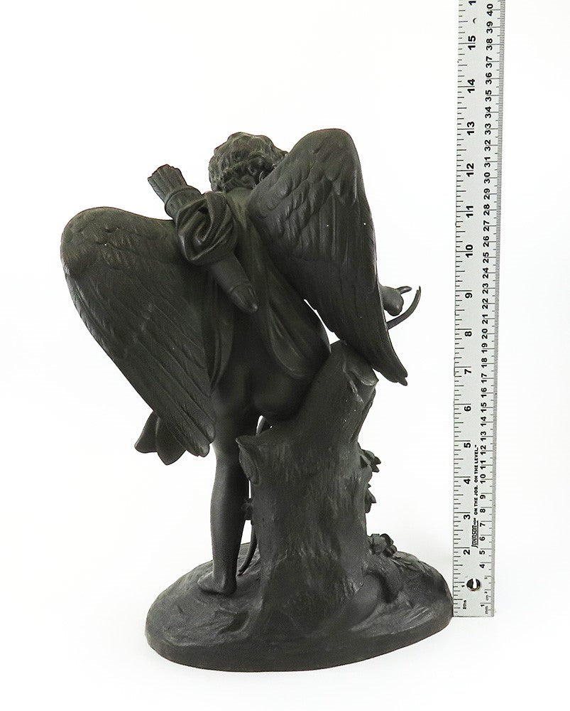 Impressive Mid/Late 1800s French Bronze Statue of Cupid Stringing His Bow