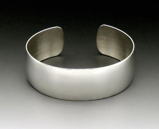 Vintage Danecraft Sterling Silver Classic Wide 3/4" Band Cuff Bracelet