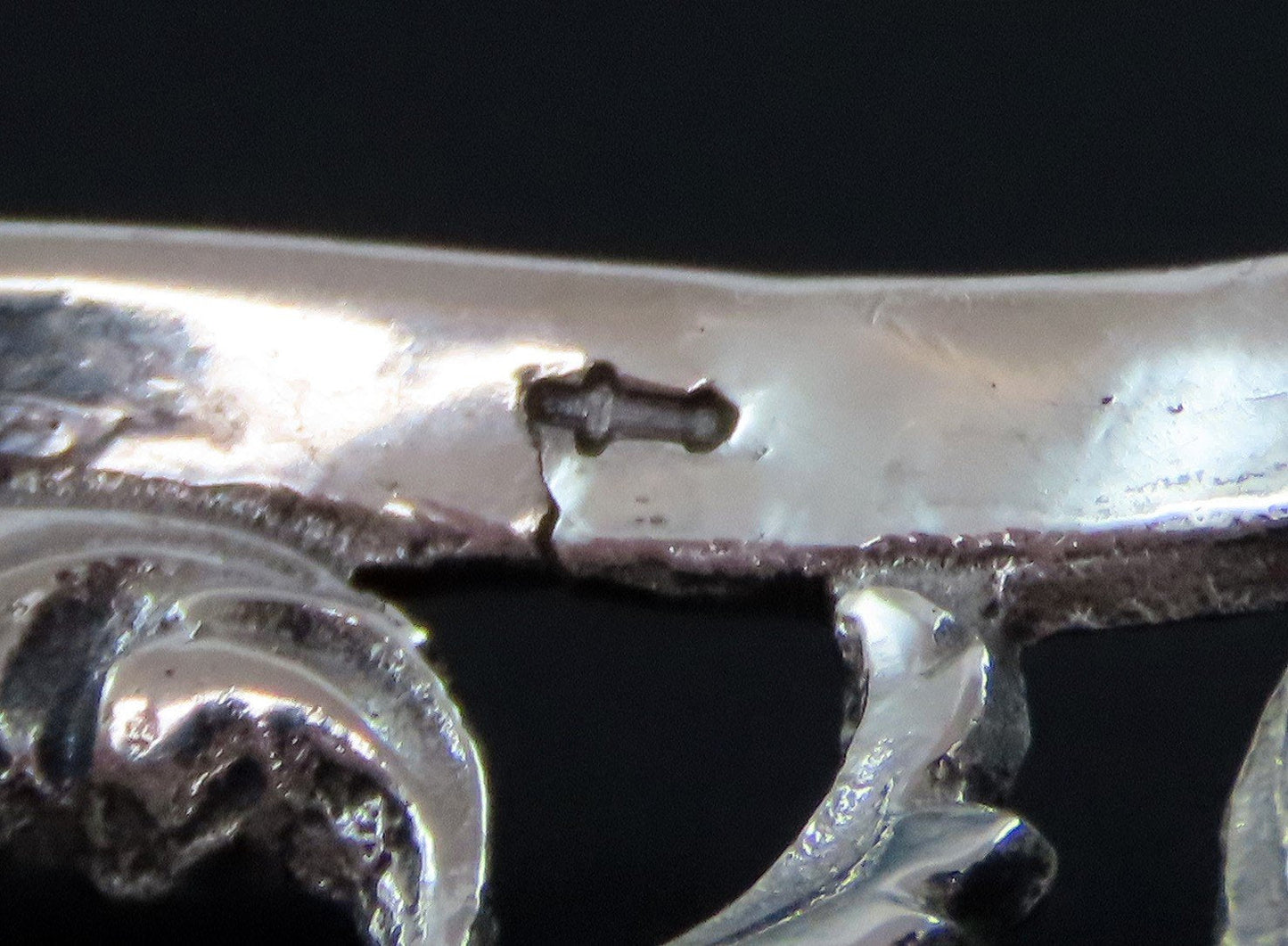 Superb Antique Dutch 833 Silver Sailing Ship Sugar Sifter Pierced Small Spoon