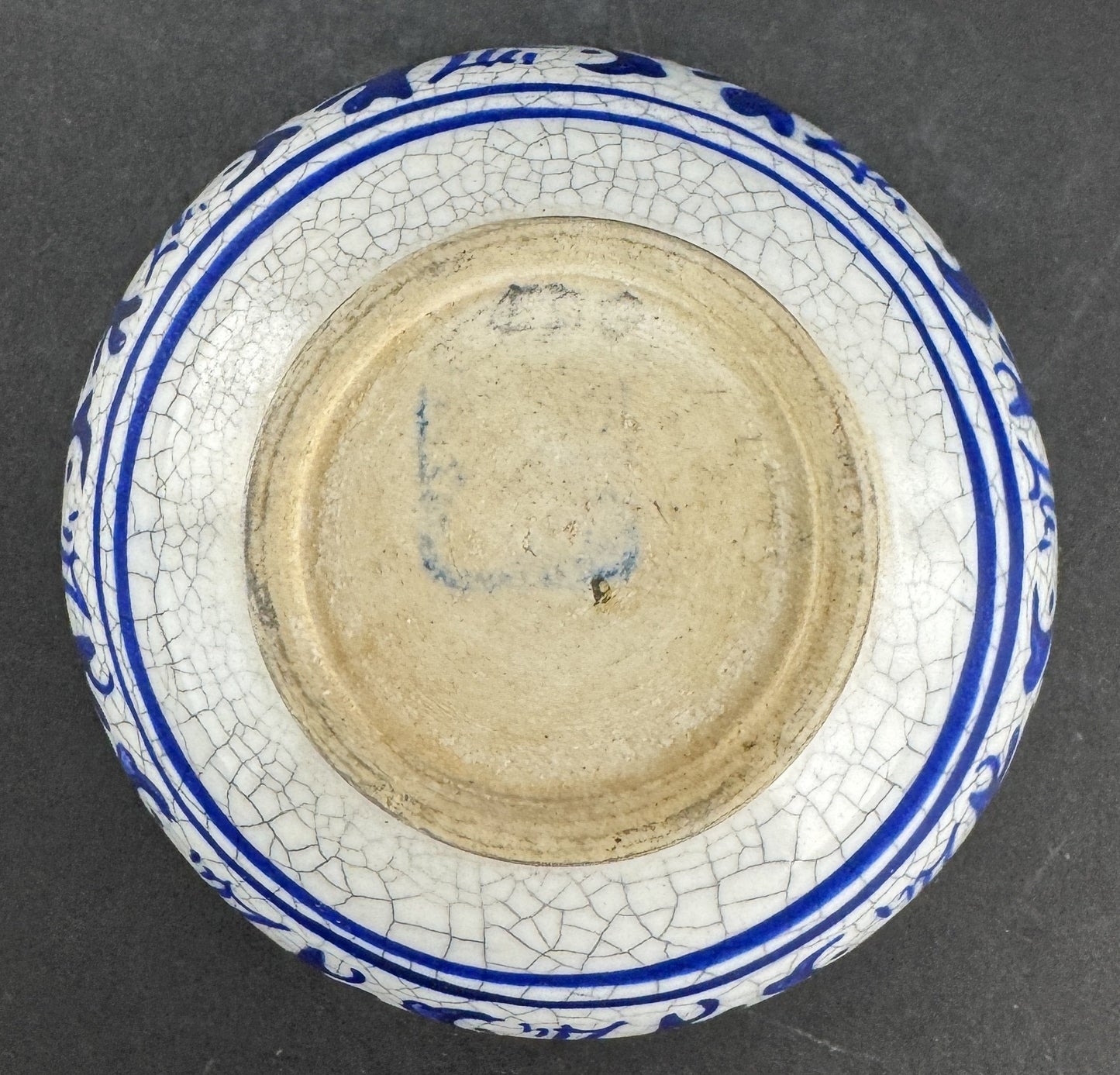 Excellent Antique Signed Dedham Pottery Rabbit Crackle Glaze Bowl 4.5"