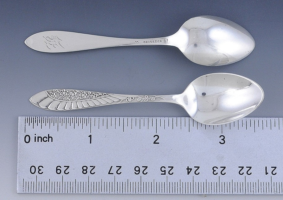 Fabulous Set 11 Towle Sterling Silver Demitasse Spoons Pat. TWS336