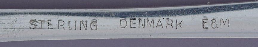 Great set 7 Danish Sterling Silver Demitasse Spoons