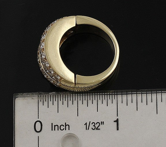 Brilliant Modern 14k Gold Radiant Ruby 1.5ct Diamond Ring Band Size 7.5