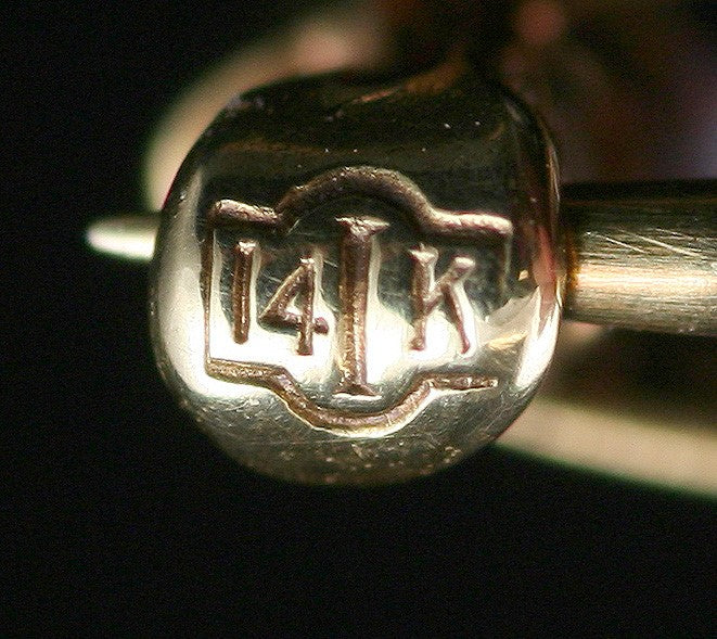 Antique Edwardian 14K White Gold Diamond Milgrain Filigree Bar Pin Brooch