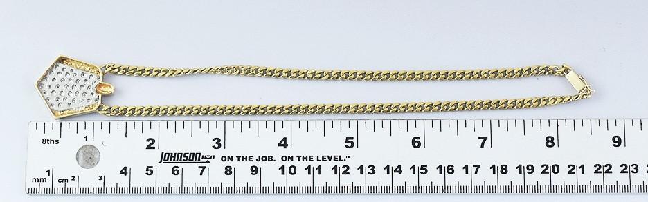 Dazzling 14k White & Yellow Gold Diamond Necklace