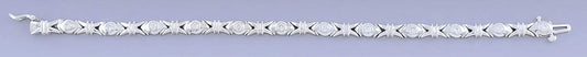 Dazzling 14k White Gold & Diamond Bracelet