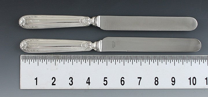 High Quality Set of 12 Spanish Silver Dinner Knives