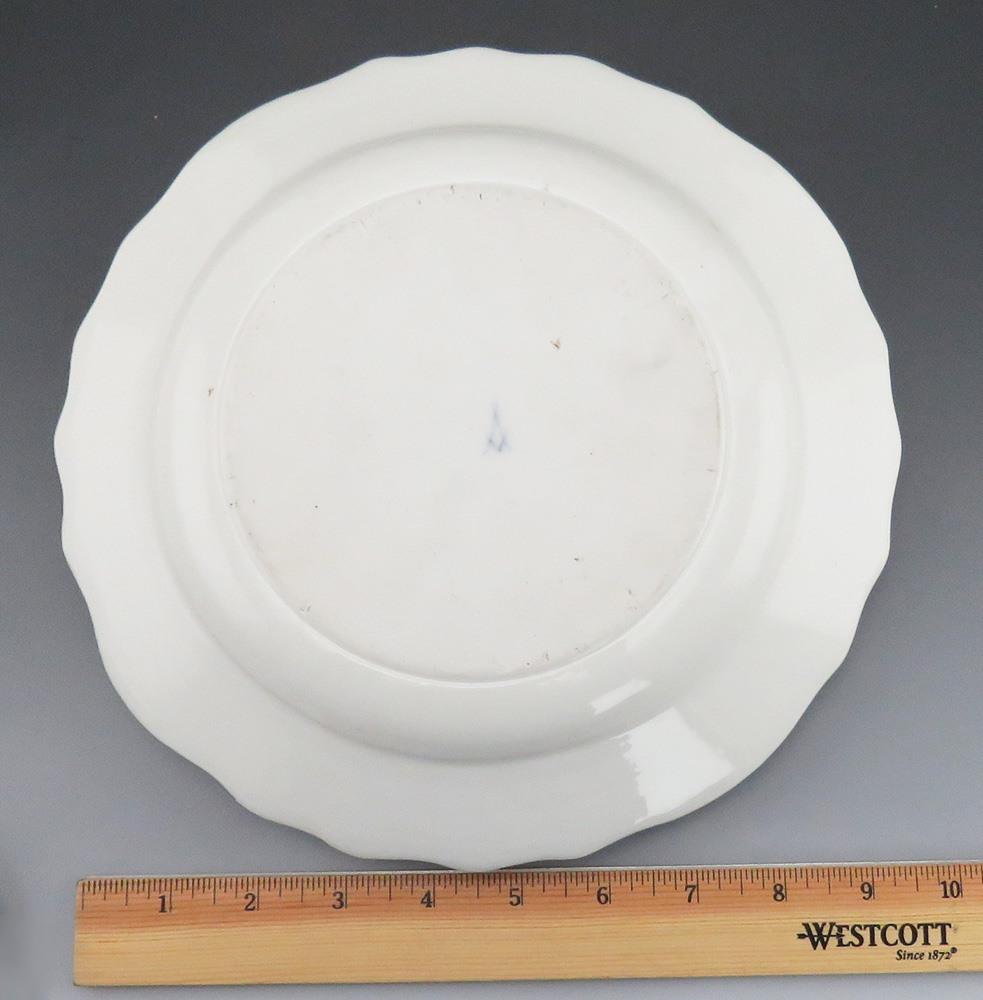 Antique c1765 Meissen Porcelain Covered Sauce Bowl With Attached Platter