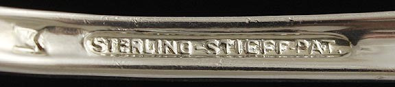 3 Stieff Corsage Sterling Silver Five o'Clock Teaspoons