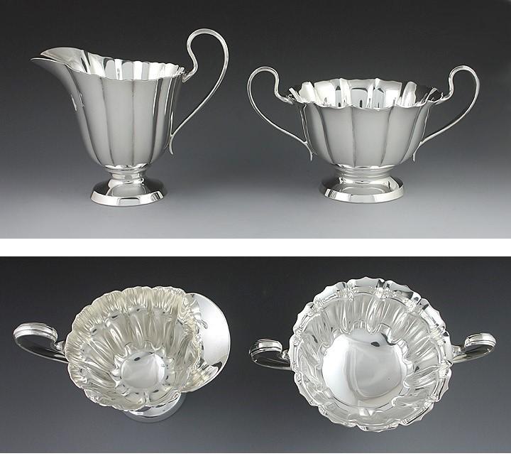 1950s 3p Worden-Munnis Co Sterling Dublin Pat Tea Set