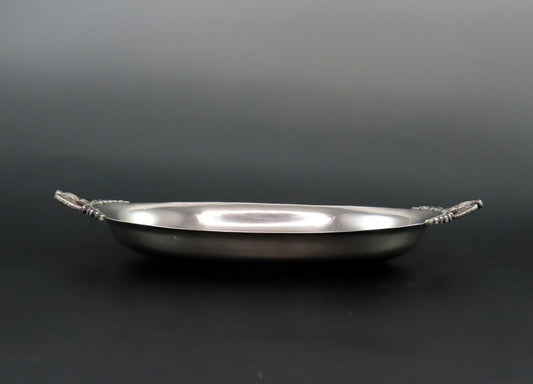 Small Handsome Watson Sterling Silver Oval Bowl Eagle Handles No Mono 7 1/4"