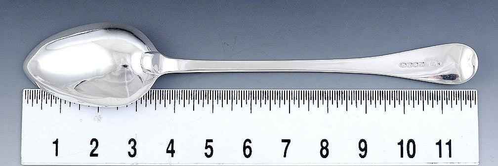 Antique 1808 English Sterling Silver Eley Fearn Chawner Stuffing Serving Spoon
