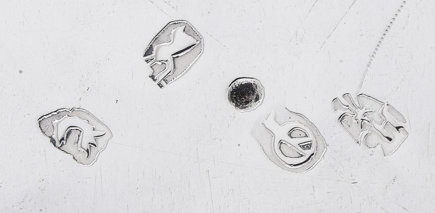 Antique 2 Handle Sterling Silver Covered Entrée Round Serving Dish Tureen