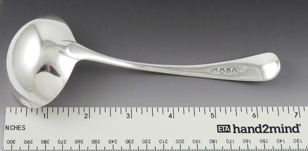 Antique Georgian 1801 English Sterling Silver Gravy Sauce Ladle 6 1/2" NO MONO