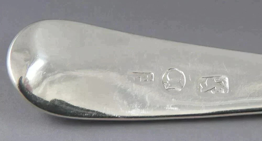 Pair Antique English Georgian c1800 Sterling Silver Gravy/Sauce Ladle NO MONOS