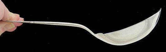 Antique c1850 Newell Harding Boston MA Coin Silver Engraved Serving Spoon/Ladle