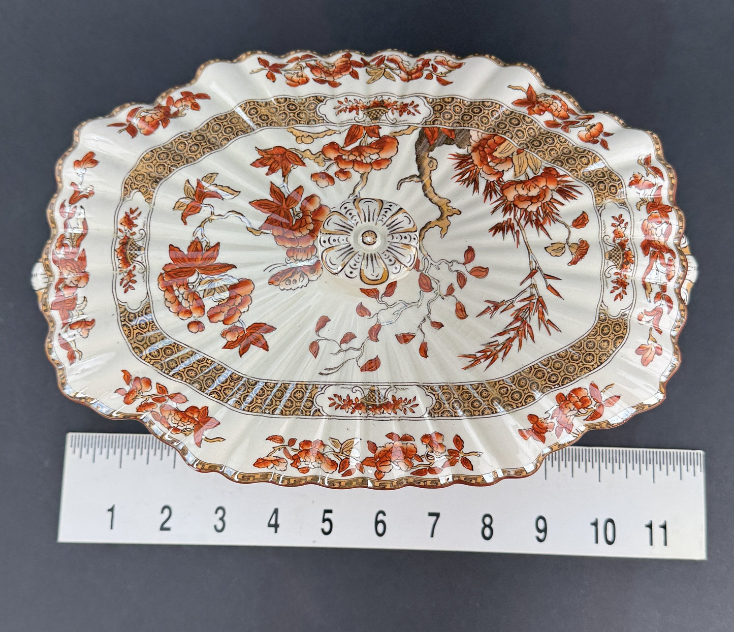 Large Old Copeland Spode India Tree Covered Entrée Dish