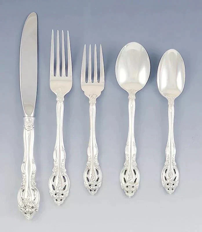 Fabulous Gorham 47pc Sterling Silver La Scala Flatware Set Service for 11