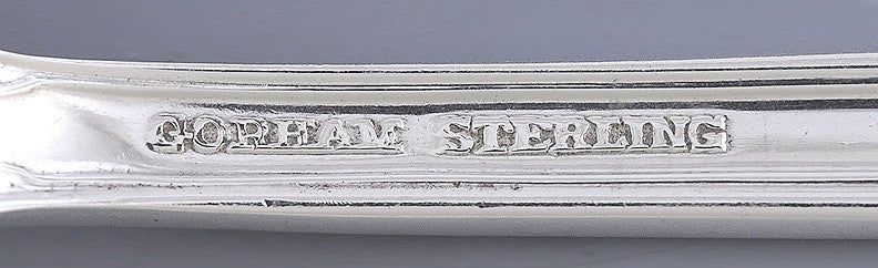 12 Fine Sterling Silver Gorham Edgemont/Late Georgian Dessert Salad Forks