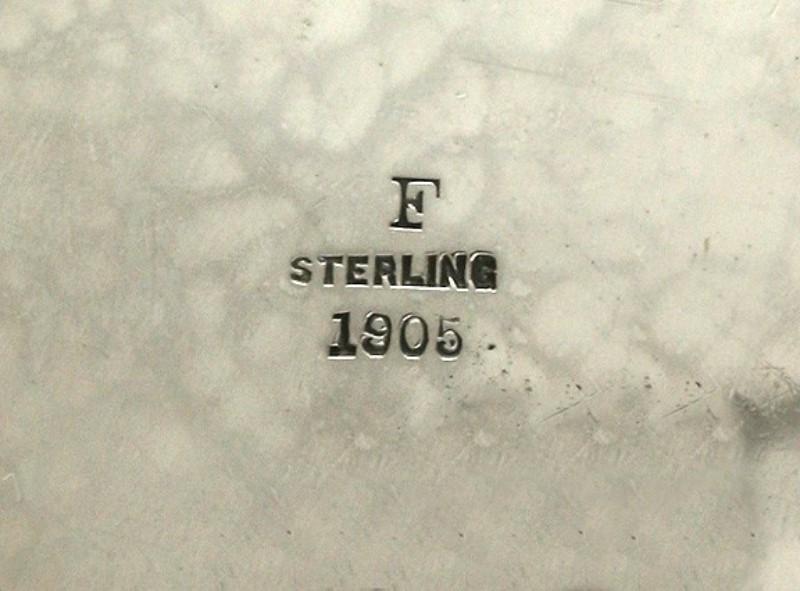 Antique American Arts & Crafts Hammered Sterling Silver Serving Bowl/Dish 9 1/8"