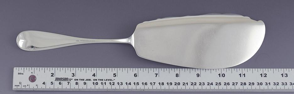 Rare c1860-1865 American Sterling Silver Hand Engraved Fish Slice Server