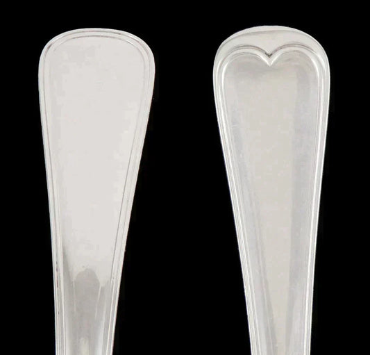 Fine Quality Italian Sterling Silver Buccellati Old Italian Fork Knife Fish Set