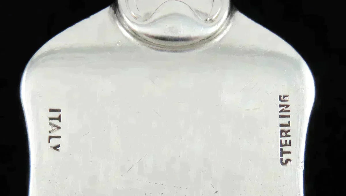 Fine Quality Italian Sterling Silver Buccellati Old Italian Fork Knife Fish Set