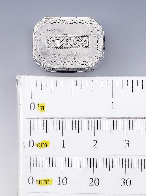 1814 English Georgian Sterling Silver Vinaigrette Box By Samuel Pemberton