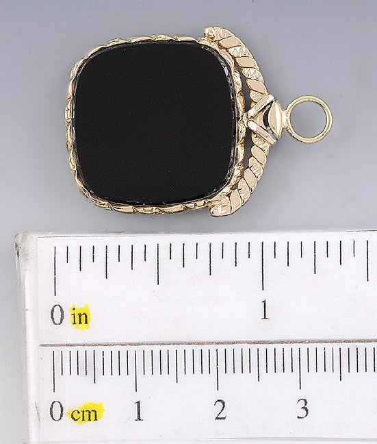 American Victorian 10k Gold Carved Carnelian Fob Greco-Roman Mars Ares Intaglio