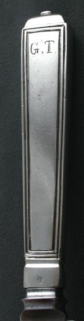 21pc Antique c1820 Italian Silver Fiddle Thread Fork Spoon Knife Flatware Set
