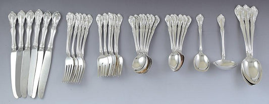 Nice Alvin 36pc Chateau Rose Flatware Set Service for 6