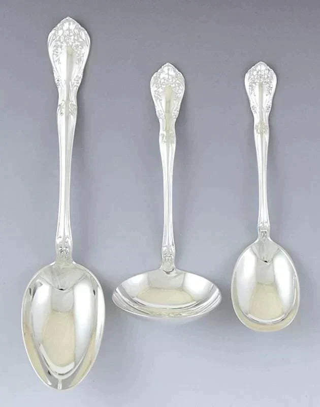 Nice Alvin 36pc Chateau Rose Flatware Set Service for 6
