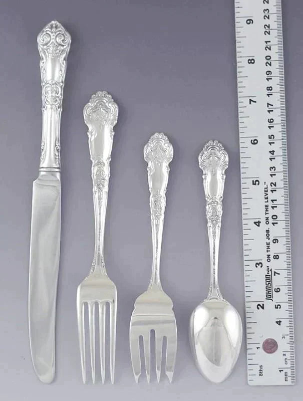 Fab Reed Barton Sterling Silver French Renaissance 39pc Flatware Set Serves 8