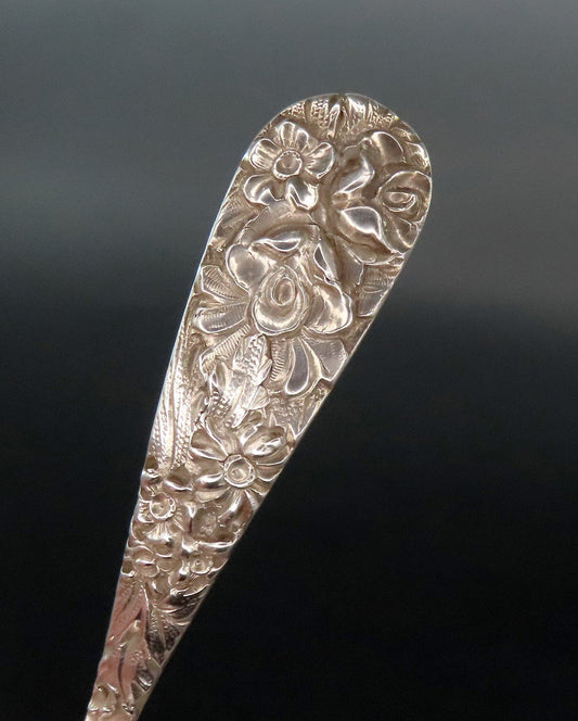 Beautiful Stieff Princess Sterling Silver Gravy Sauce Ladle Handchased 6 Inches