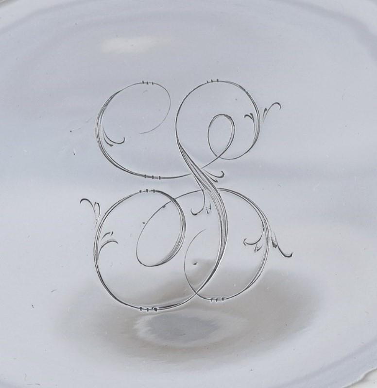 Lovely c1900 Sterling Silver Art Nouveau Floral Chased Bowl / Dish