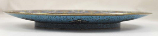 Colorful Late 1800s/early 1900s Japanese Meiji Cloisonne Plate