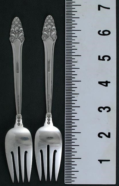 4 Gorham Sovereign Sterling Silver Salad Forks 6 1/2" NO MONOS