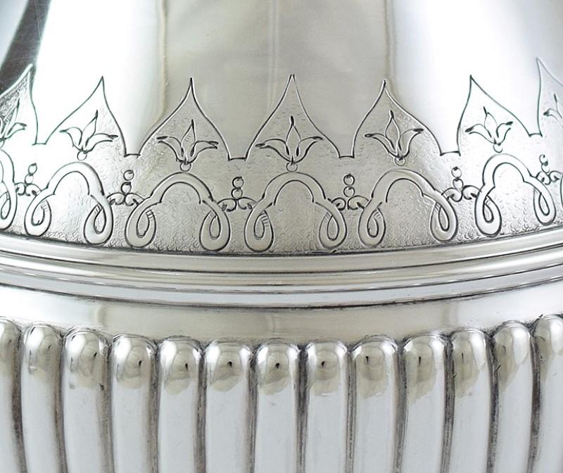 Superb French Silver 2pc Falkenberg Teapot/Coffee Pot & Creamer