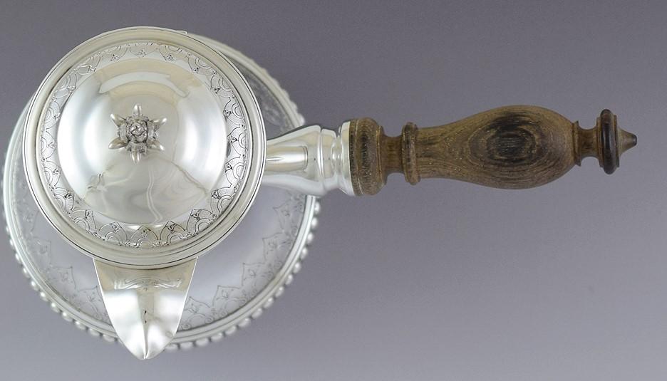 Superb French Silver 2pc Falkenberg Teapot/Coffee Pot & Creamer