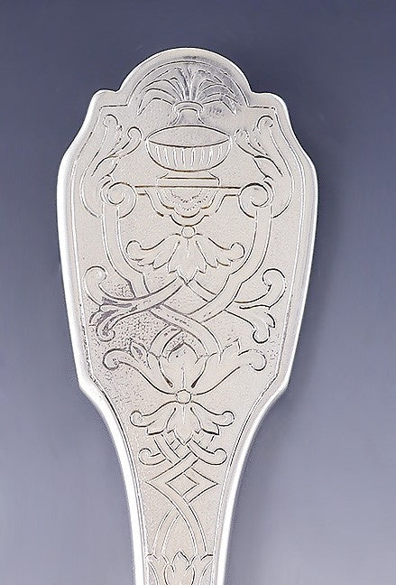 Antique c1900 French 950 Sterling Silver Puiforcat Cake Casserole Server 9.5"