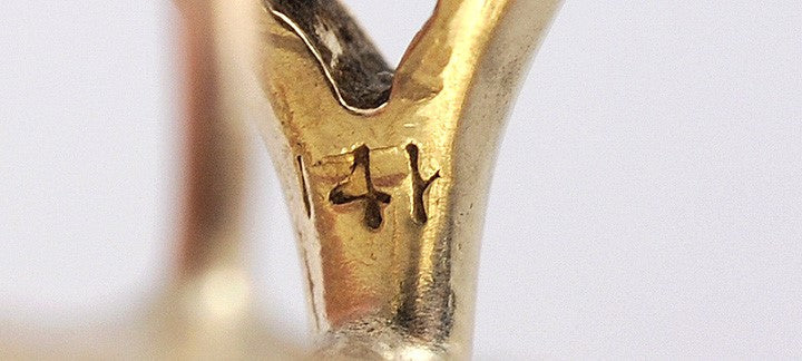 Stunning Pair 14k Yellow Gold and Mabe Pearl Earrings Omega Back