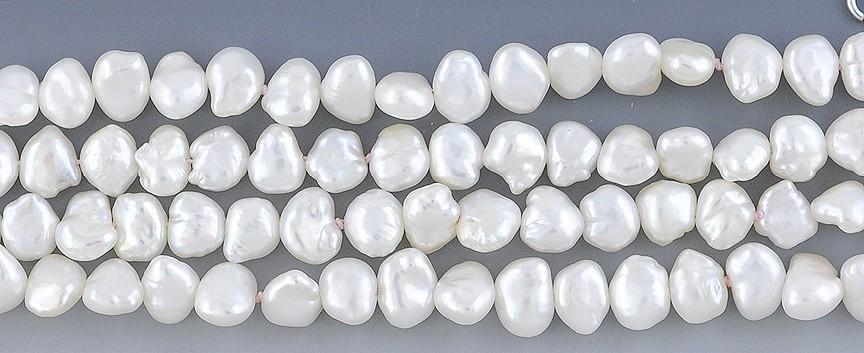 Fine 14K White Gold and Pearl Bracelet w/ Diamonds