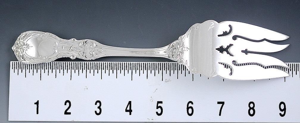 Large Sterling Silver Reed & Barton Francis I Serving Fork NO MONO