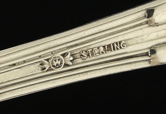 Antique Sterling Silver Frank Whiting Cat Tails Serving Spoon NO MONO