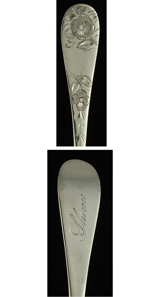 7 Towle Sterling Silver No. 43 Bright Cut Teaspoons